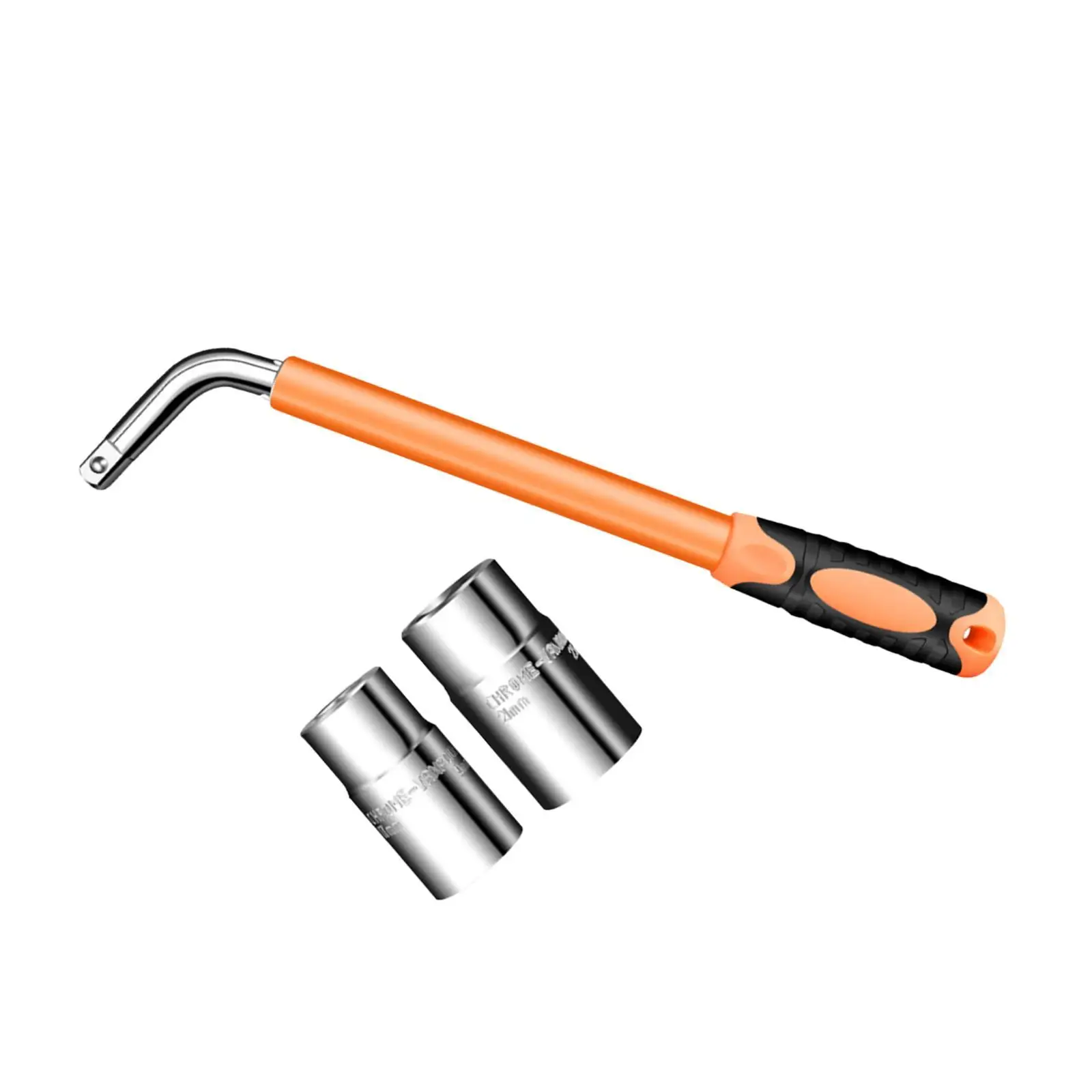 Universal Rim Cross Wrench for Car Wheel Nut Removal Extendable Tire Tool with 1