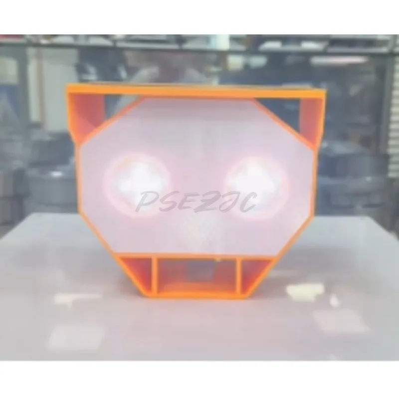 Solar Powered Cat Eye Warning Light Synchronized Flashing on Highways Yellow and White Induction Light LED Cat Eye Strobe Light