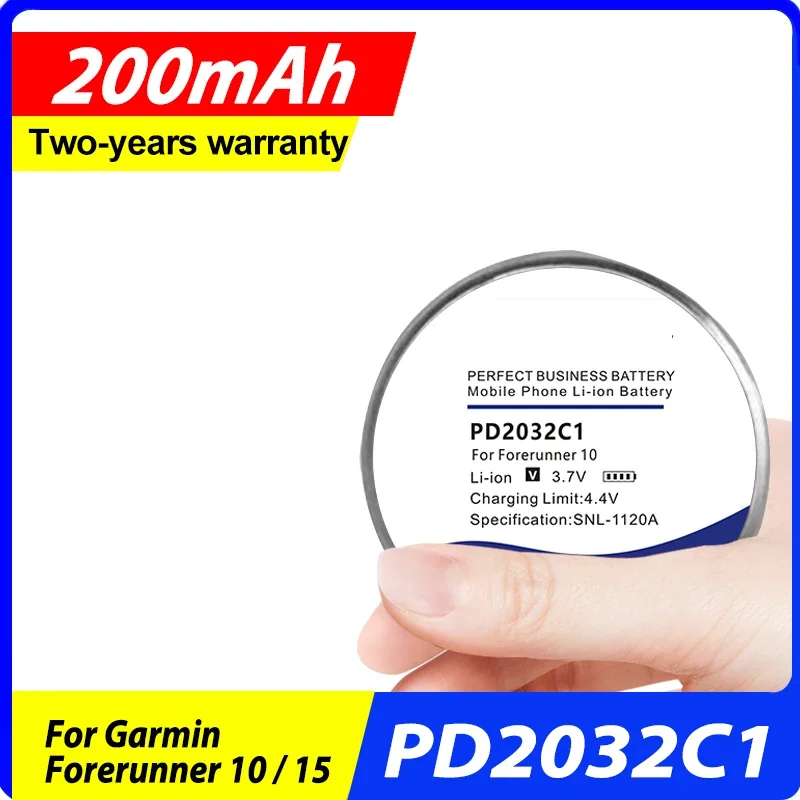 

Высокое качество PD2032C1/LIR2032H 200 мАч сменный аккумулятор для Garmin Forerunner 10/Forerunner 15 + бесплатные инструменты