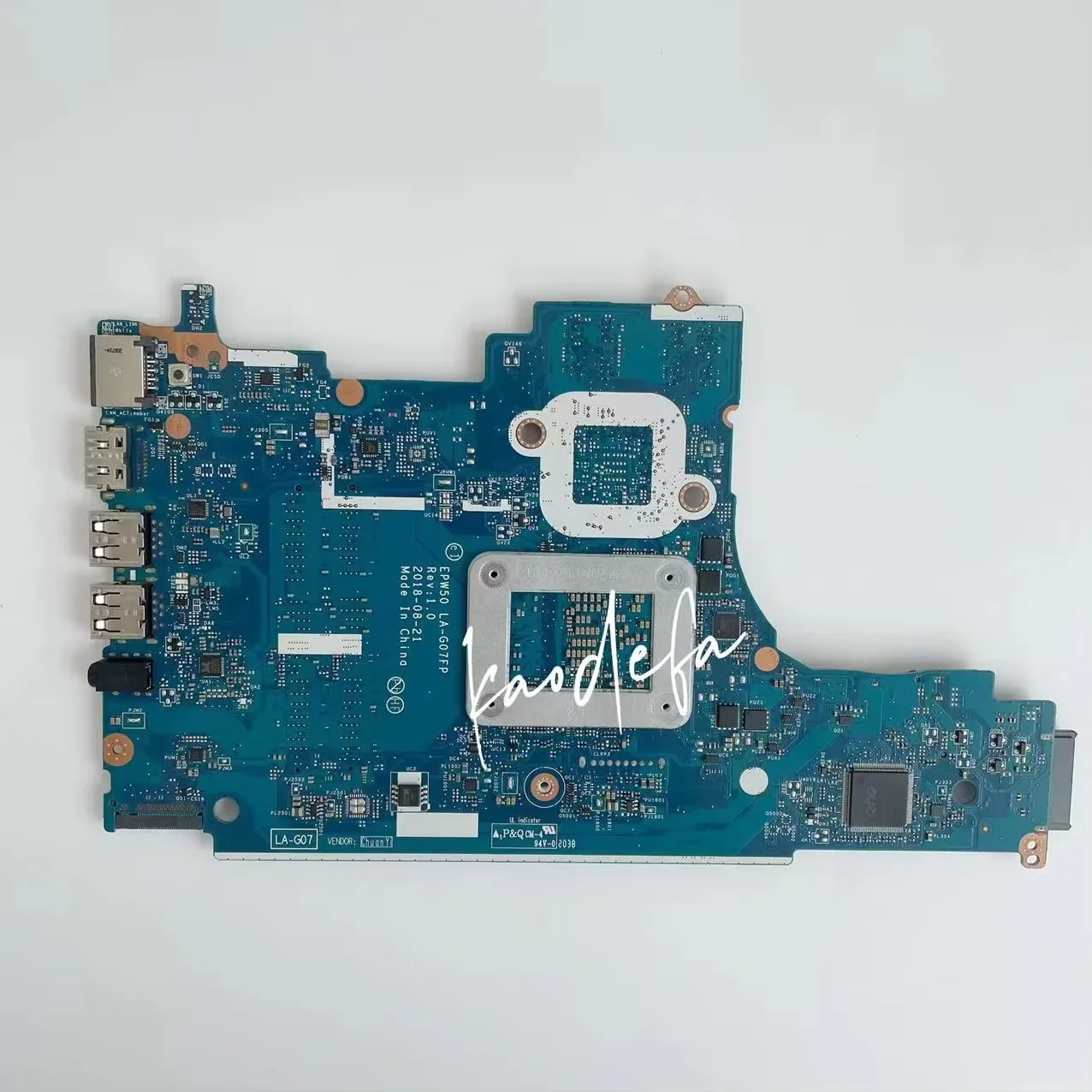 EPW50 LA-G07FP Mainboard For HP 15-DA Laptop  Motherboard With I3 I5 I7 8Th/10th Gen CPU UMA DDR4 L66612-601 100% Test Ok