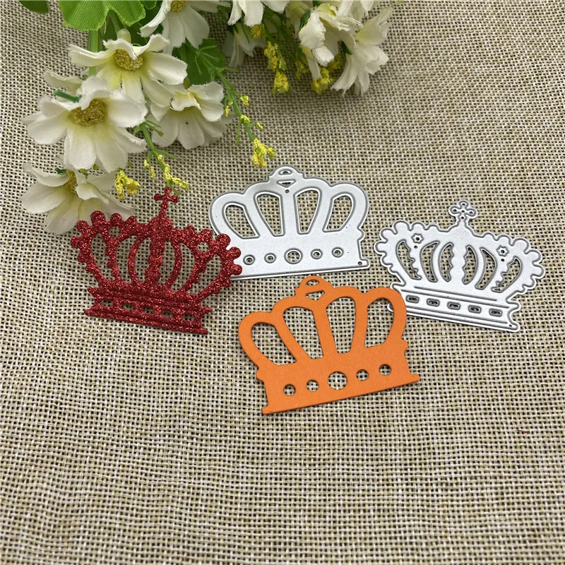 New Crown lace  Metal cutting dies  mold Round hole label tag Scrapbook paper craft knife mould blade punch stencils dies