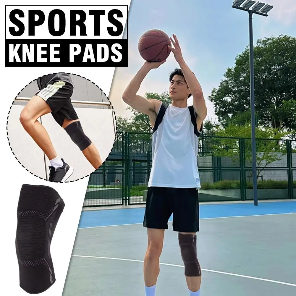 

Sports Knee Pads Support Sleeve Elastic Knee Pads Brace Sports Springs Volleyball Protector Running Basketball Gym F0I1