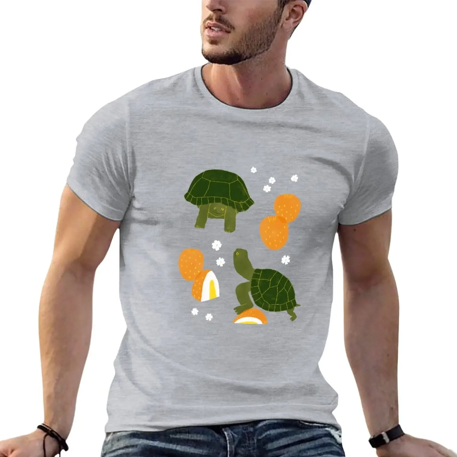 Turts T-Shirt Short sleeve tee funnys T-shirt men