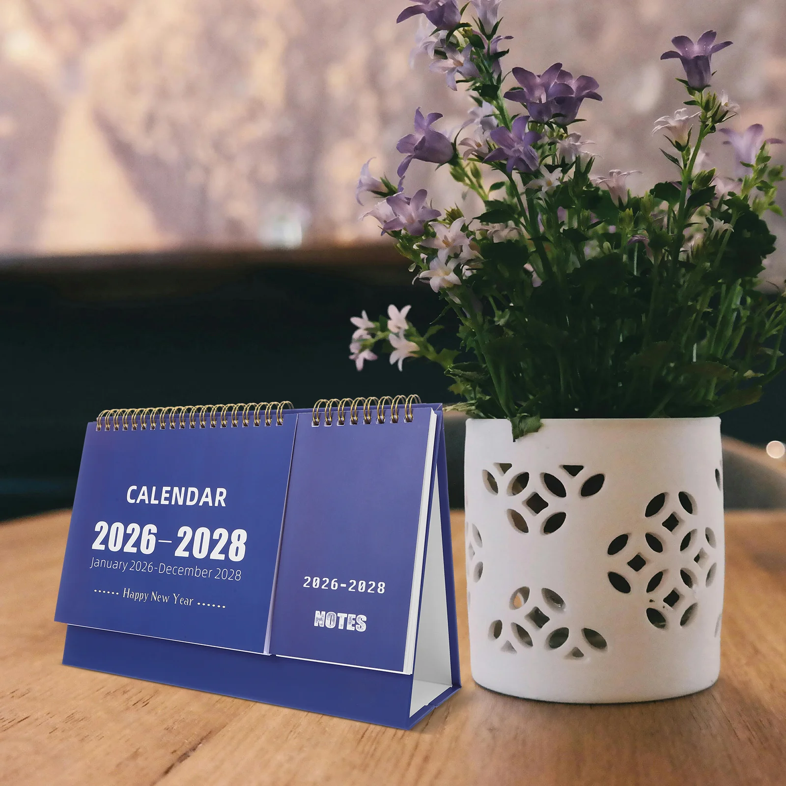 Minimalist Desk Calendar 2026-2028 Planner with Thick Paper Smooth Flipping Sturdy Base Office Home Use Planner Monthly