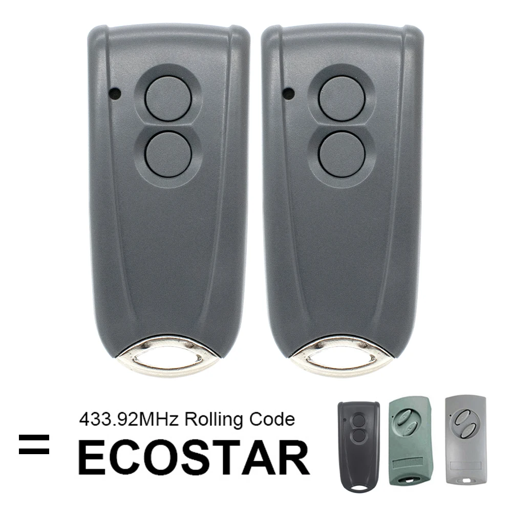

2pcs ECOSTAR RSE2-433 RSC2-433 RSZ1-433 Garage Remote Control Work For Liftronic 500 700 800 Portronic D5000 D2500 S4000 Opener