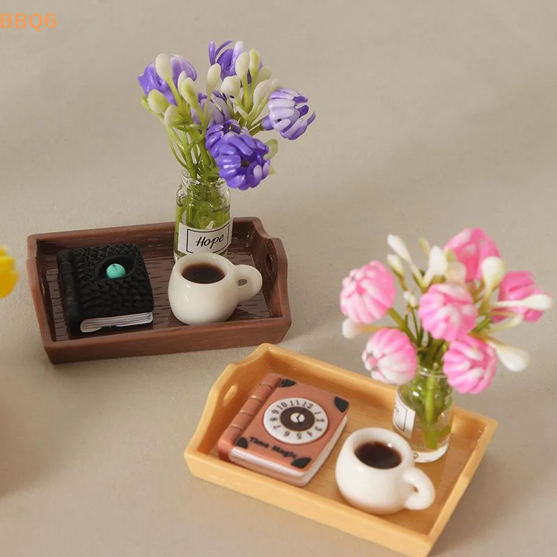 *1Set Simulation Coffee Cup Vase Model Food Play Kitchen Decor Toy Dollhouse Miniature Doll House Accessories