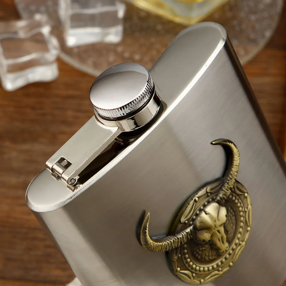 Whiskey-Dekanter, Campingflasche, Edelstahl, Whisky-Alkoholbehälter, Taschenflaschen für Reisen