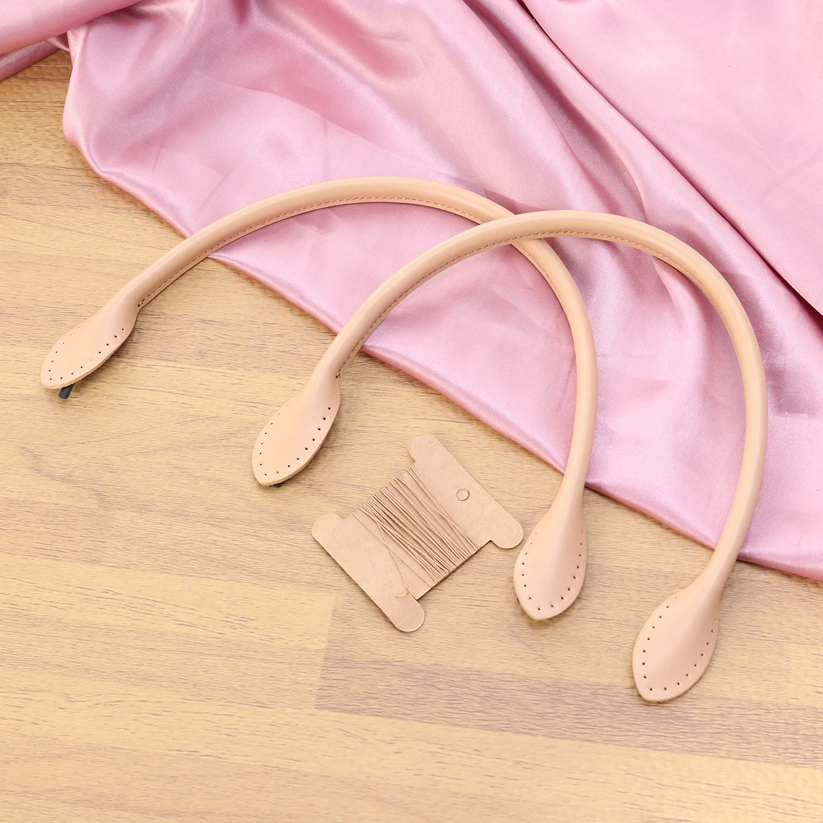 

40cm Handbag Handles Replacement Straps Beige Soft Durable Elegant Design Women Handbag Straps Classic Timeless DIY Purse Making