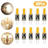 10PCS NEW Dimmable Mini G4 LED COB Lamp 6W Bulb AC DC 12V 220V Candle Lights Replace 30W 40W Halogen for Chandelier Spotlight