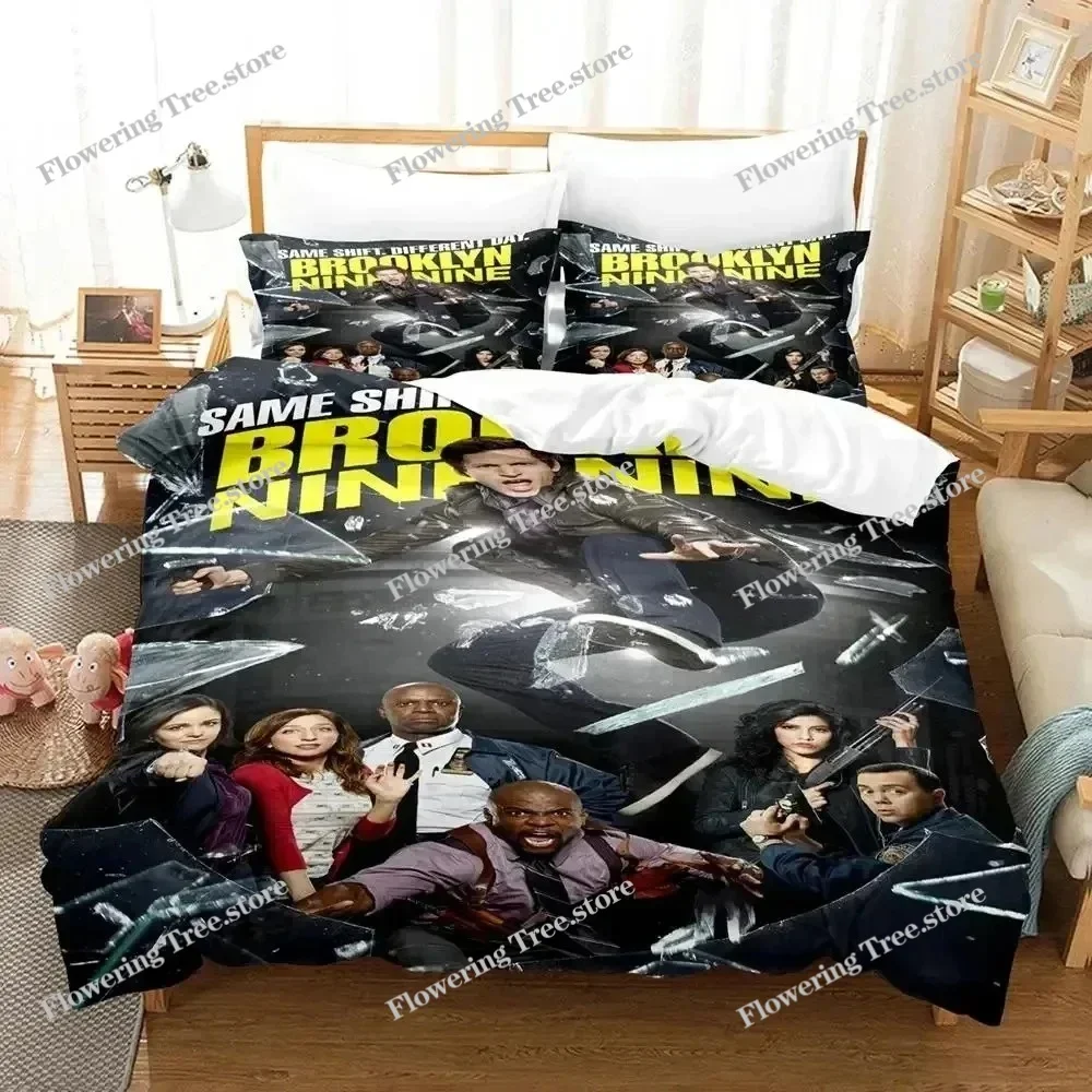 

3D Print Brooklyn Nine-Nine Bedding Set Duvet Cover Bed Set Quilt Cover Pillowcase Comforter king Queen Size Boys Adult Bedding