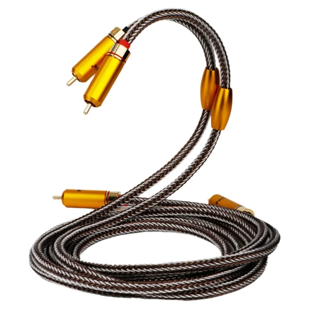 OCC الفضة مطلي كابل RCA A2 سلسلة XLR كابل 16 النوى OCC + فضة تمديد كابل 3Pin XLR سلك الصوت للميكروفون