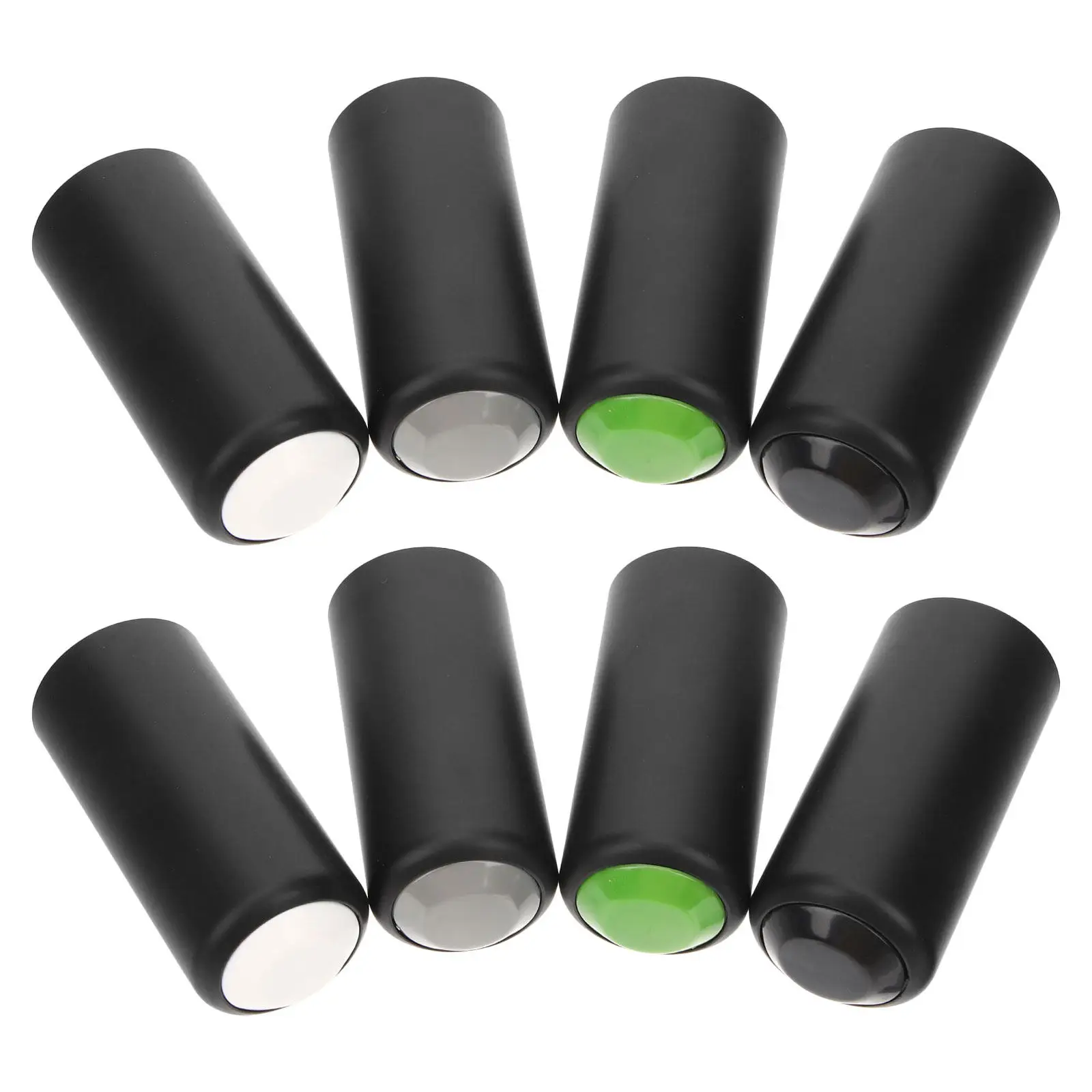 8 unidades de fundas protectoras para la parte inferior de la batería de micrófonos inalámbricos, que evitan caídas y sirven como repuesto para el mango del micrófono, ideales para estudios de karaoke.