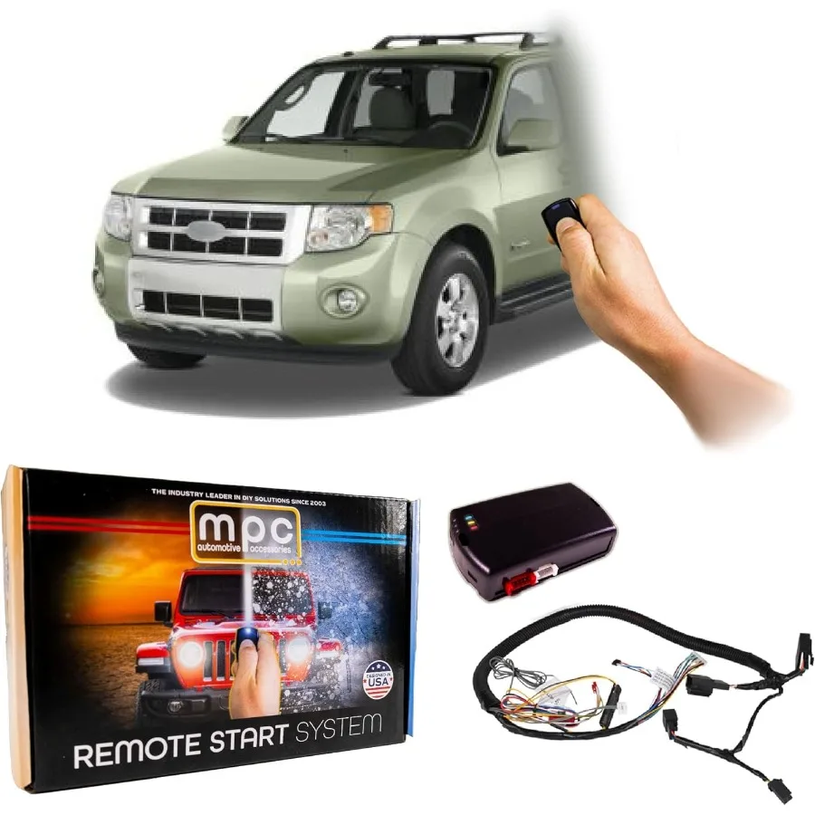

MPC Plug Play Factory Remote Activated Remote Start Kit for 20082012 Ford Escape Hybrid with THarness Seamless Integration for