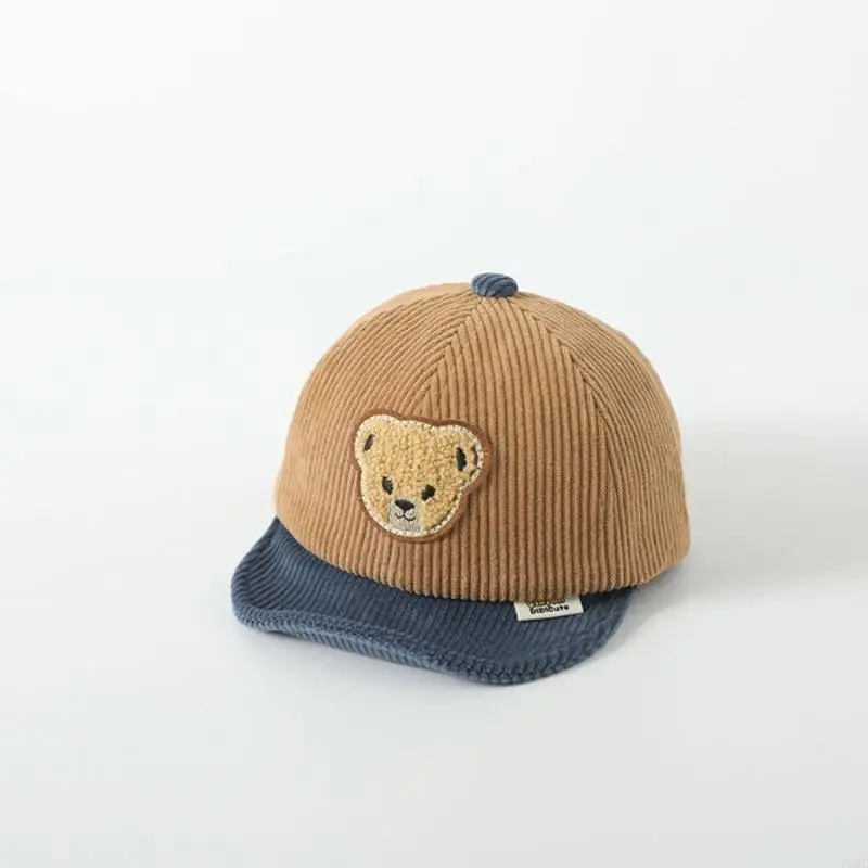 

C63C Cartoon Curved Brim Hat Baseball Hat Infant Duck Tongue Cap for Baby 6-24Months