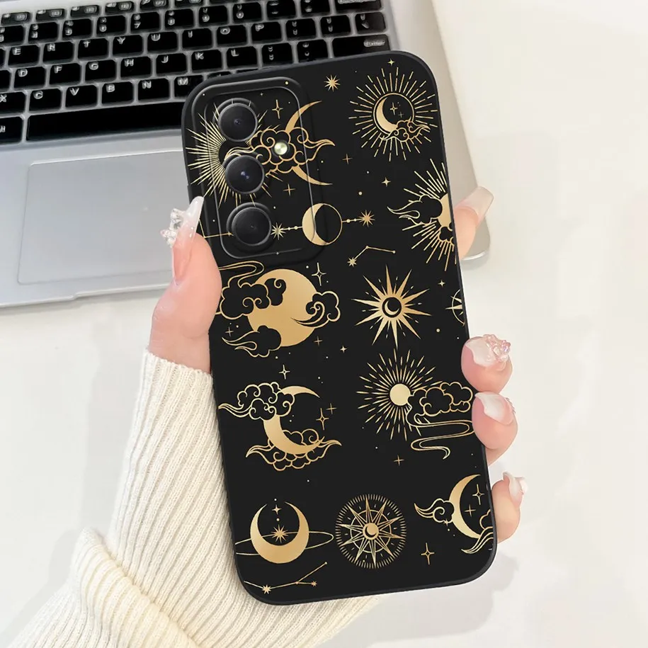 For Samsung Galaxy A55 A35 A25 5G Case New Stylish Flower Soft Silicone Phone Back Cover For Samsung A15 4G SM-A155F A 55 Fundas