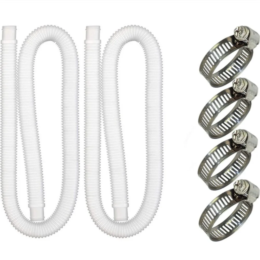 

1pcs 1m PVC Pool Drain Hose Cuff Replacement Leak-Proof Pool Tubes for Outdoor Swimming Supply Easy Installation