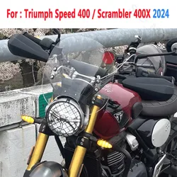 Speed400 WindScreen For Triumph Speed 400 Scrambler 400X 400 X 2024 Motorcycle Windshield Wind Deflectors Viser Visor Gray