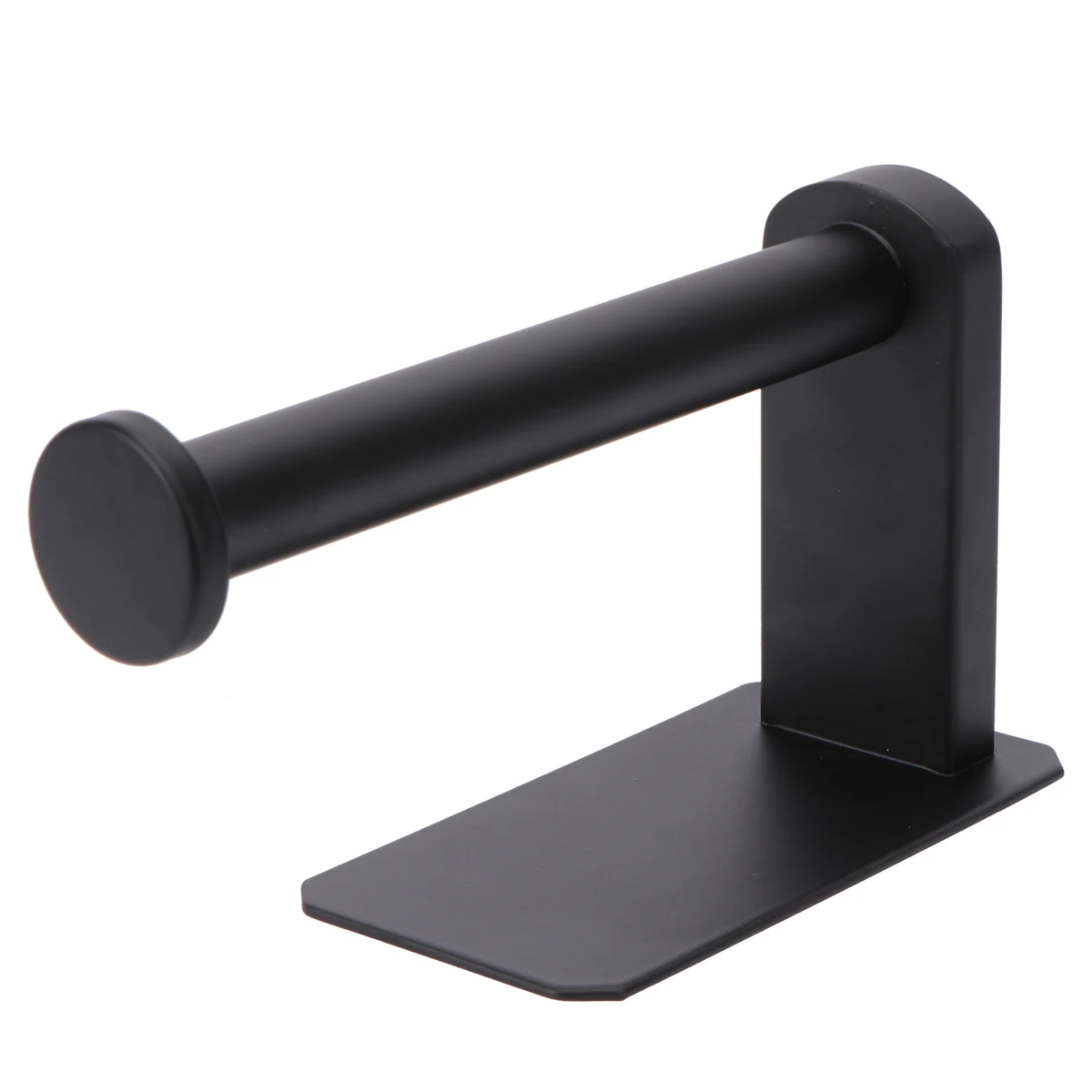 

Stainless Steel Paper Towel Holder Bathroom Tissue Rack Toilet Paper Shelf Black Nail Free Adhesive Backing Easy Install Home