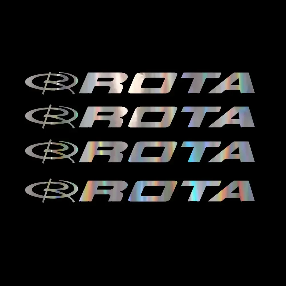 4 قطع لملصق عجلات روتا | ملصق حواف السيارة من الفينيل مقطوع بالقالب Jdm #3
