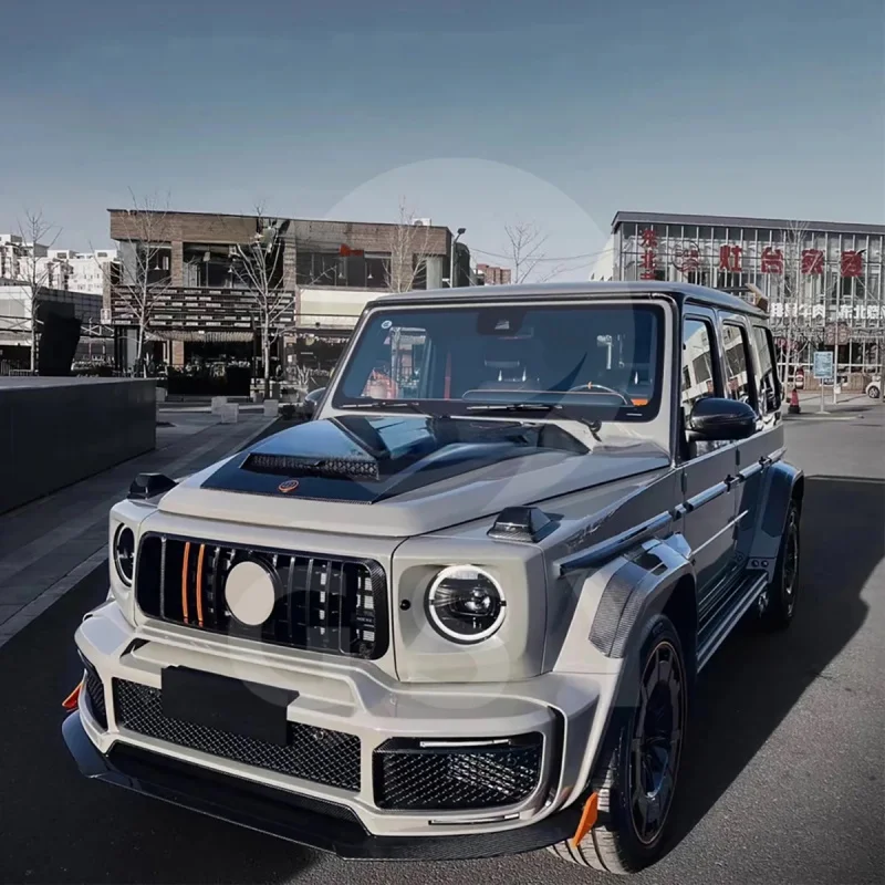 Suitable for New Condition Dry Carbon Fiber Bodykit Upgrade for Benz G-Class G63 High Quality Front Rear Bumper Lip Exh
