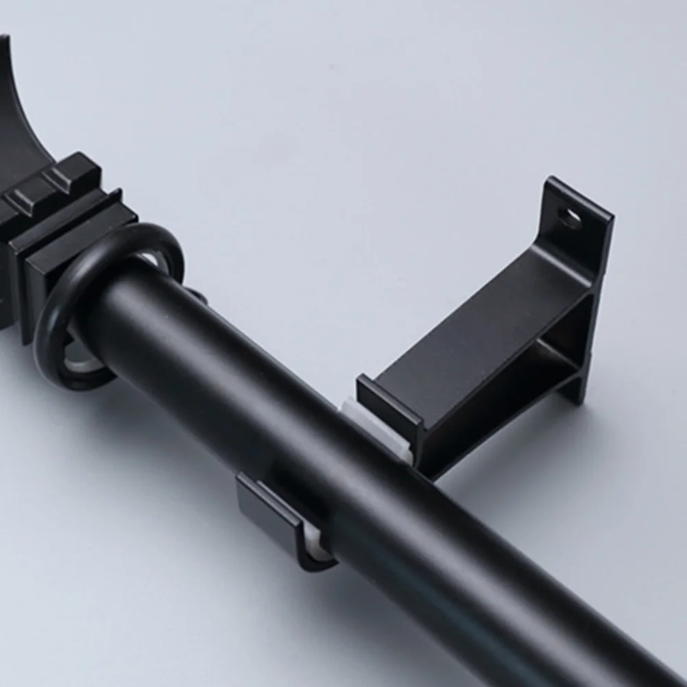 2 قطعة قضيب الستارة قوس قوي الحاملة إطار واحد للمنزل مكتب فندق نافذة الستار تثبيت الملحقات #3