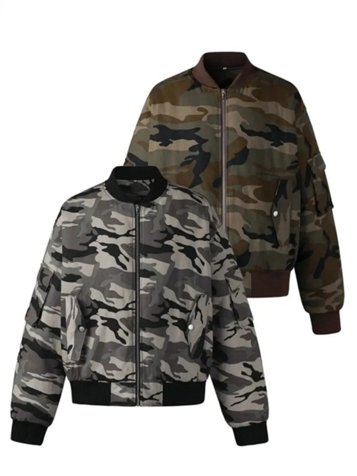 

Зимняя камуфляжная утепленная повседневная свободная мужская куртка-бомбер из плотного хлопка, теплая, для пар, с хлопковой подкладкой, молодежная, модная