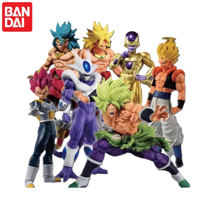 

In Stock Original Bandai Dragon Ball Z Ichiban Kuji Back to the Theater Gula Broly Red-Haired Vegeta Golden Frieza Anime Figure
