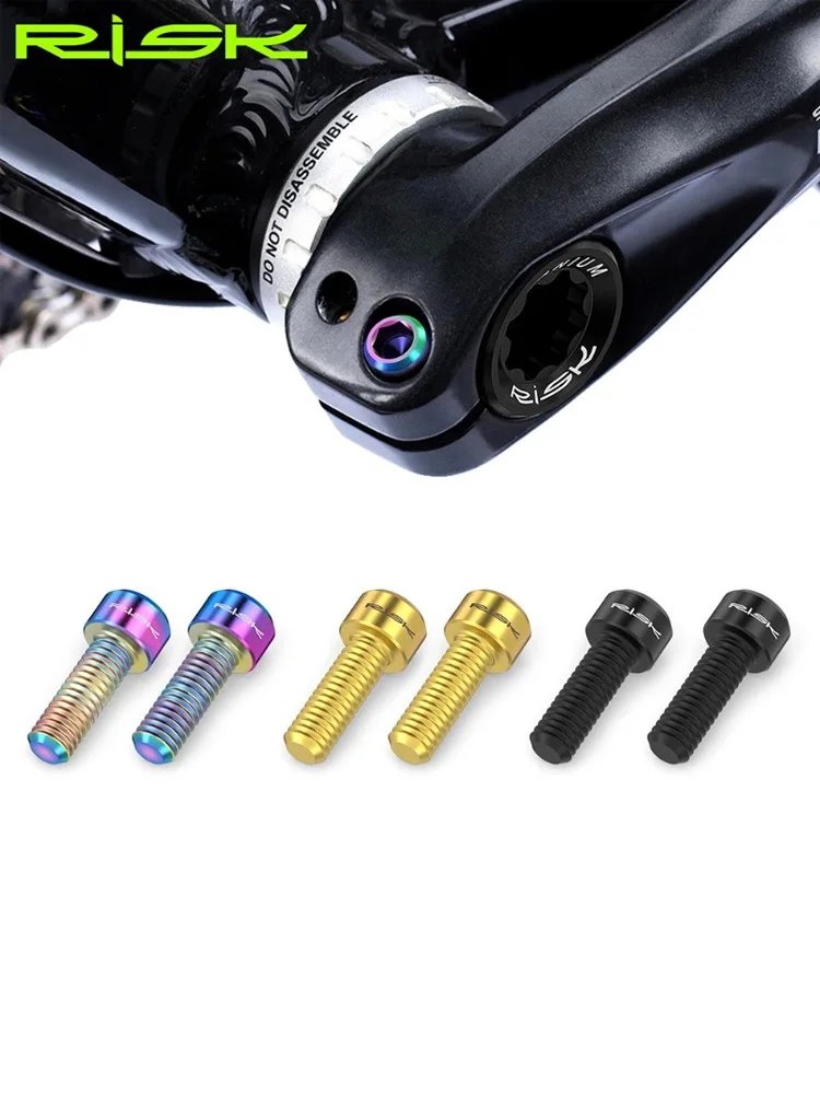 AliExpress NONE RISK Titanium Bicycle Crank Screw M6*18mm Mountain Road bike Fixing Screws Cycling Caliper Bolts For Shimano Sram Square Crank
