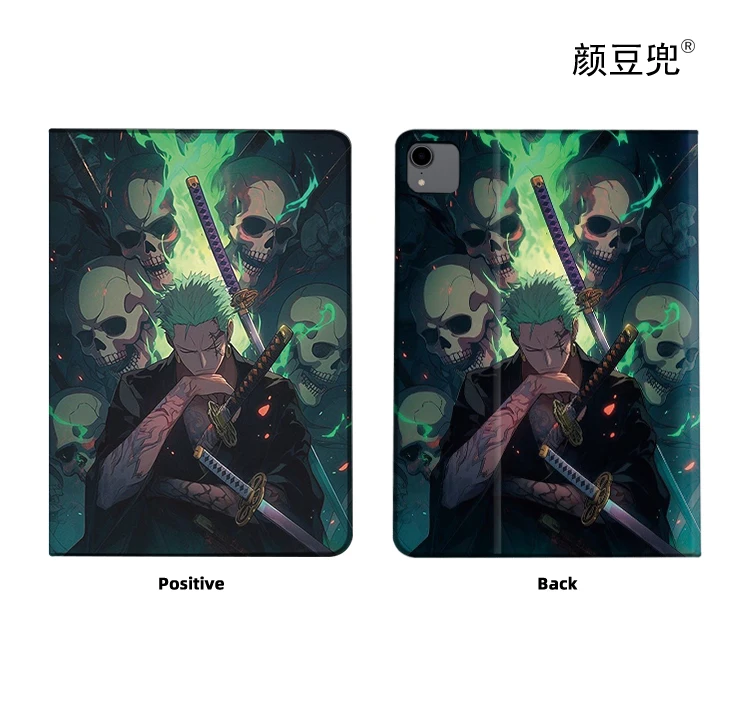 Roronoa Zoro Anime ロロノア・ゾロ Cases For Galaxy Tab S7 FE 11 in 2021 S6 Case SM-T220/T225 Tri-fold stand Cover Galaxy tab s6 lite