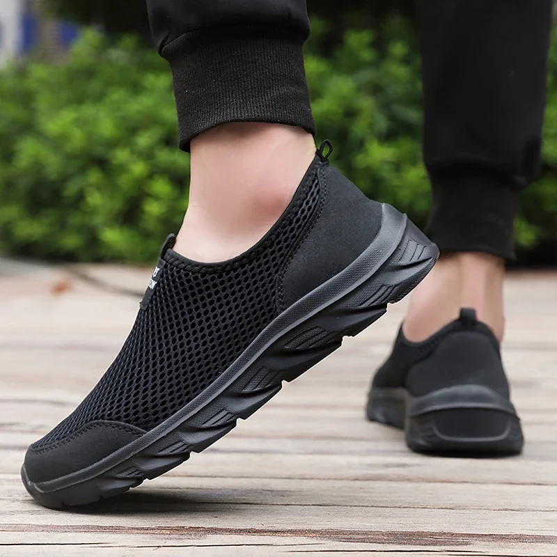 YRZL Summer Men Casual Sport Shoes Lightweight Breathable Mesh Sneaker High Quality Running Shoes Comfortable Footwear for Man