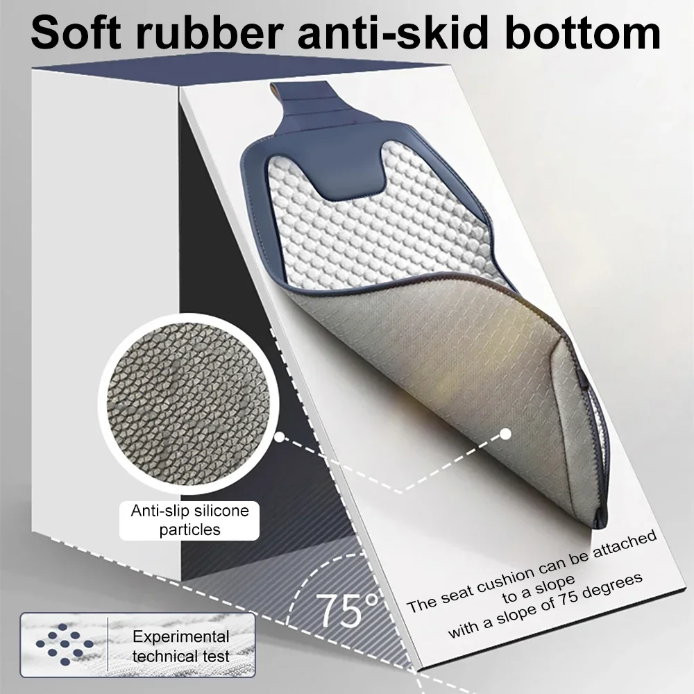 Car Seat Cushion for Four Seasons Ultra-thin Cool Breathable Seat Cover Summer Cool Pad Saddle Pad