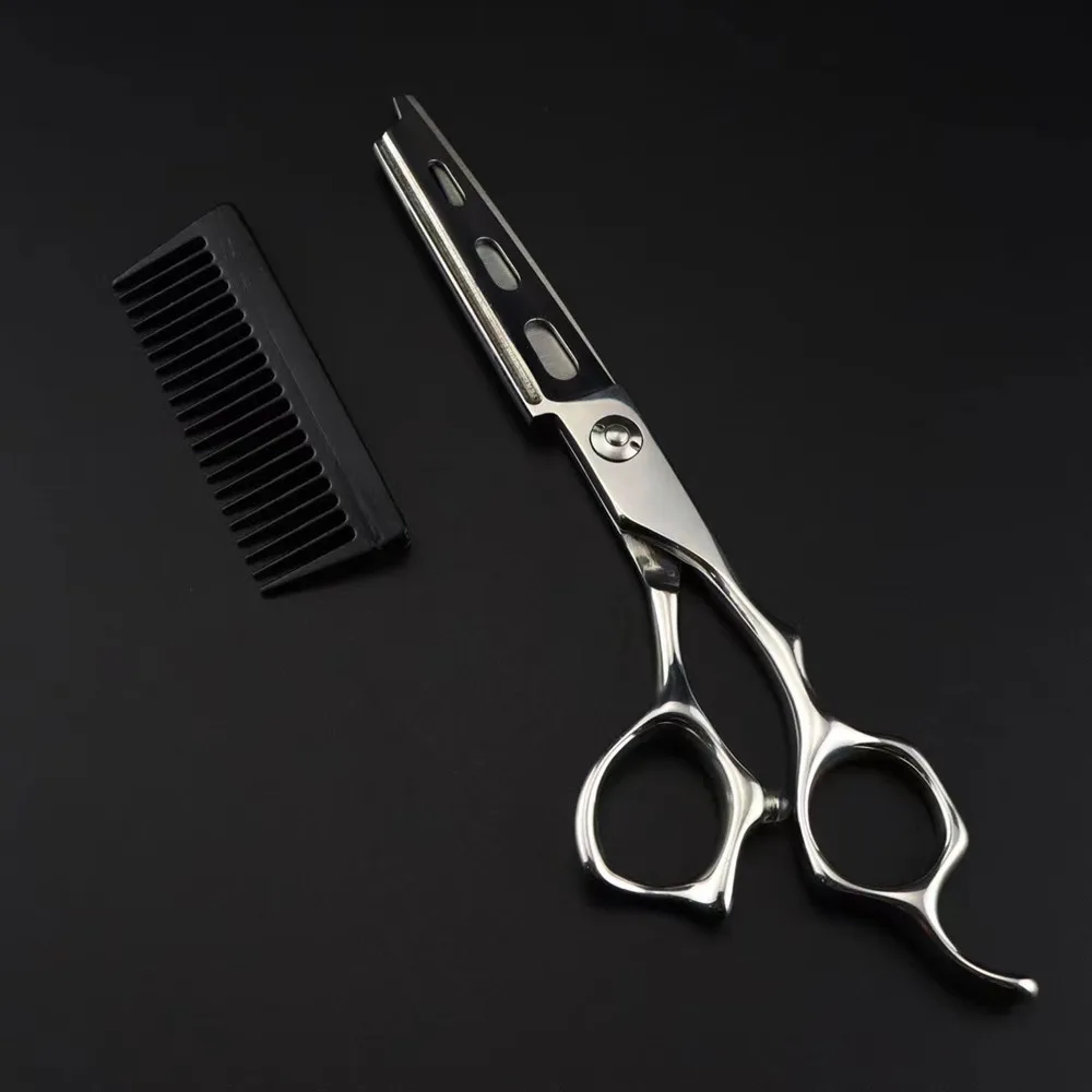 NEW Professional JP440c steel 6 \'\' 2 in 1 hair scissors with comb haircut barber makas hair cutting shears hairdresser scissors