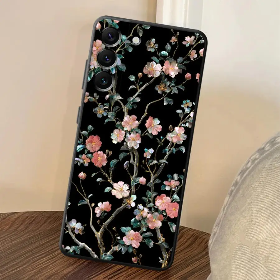 Crabapple Blossom Phone Cover Case for Samsung Galaxy A57 A15 A25 A16 A23 A73 A37 A06 A51 A05 A50 A17 A13 A12 A70 A41 A53 A52