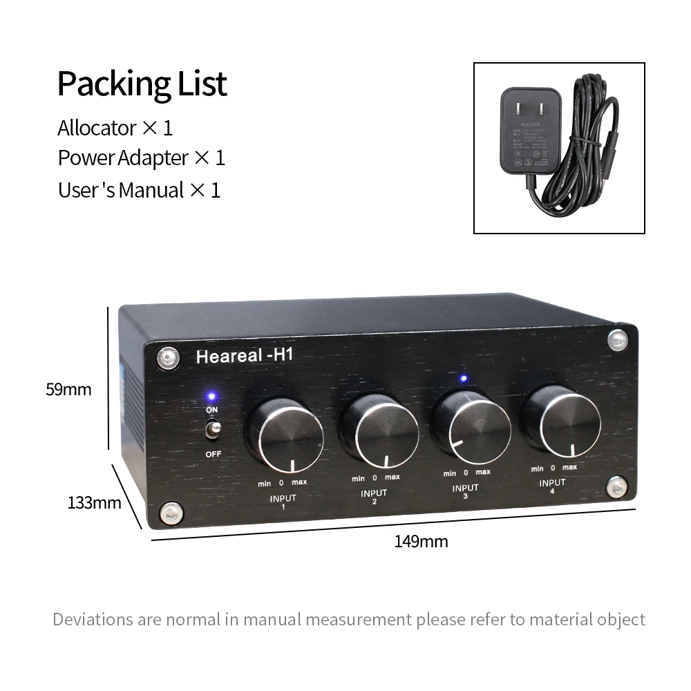 DC12V 4 Vào 1 Ra Âm Thanh Không Tín Hiệu Switcher Hoạt Động Loa Bộ Chia Điều Chỉnh Nút Chọn Hộp Cho Nhà Khuếch Đại