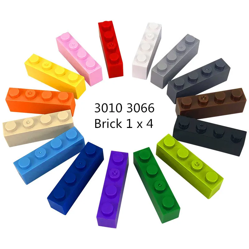 10Psc Bricks 3010 MOC Bricks 1x4 Compatible With Brand Part For Building Blocks Parts DIY Educational  Parts Toys For Children