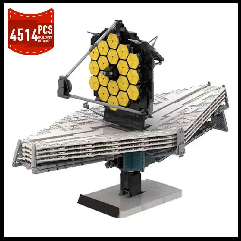 

MOC High-tech Jamesed Webbed Space Telescope Model Building Blocks MOC-77613 1:25 Scale Assemble Bricks Toys Gifts