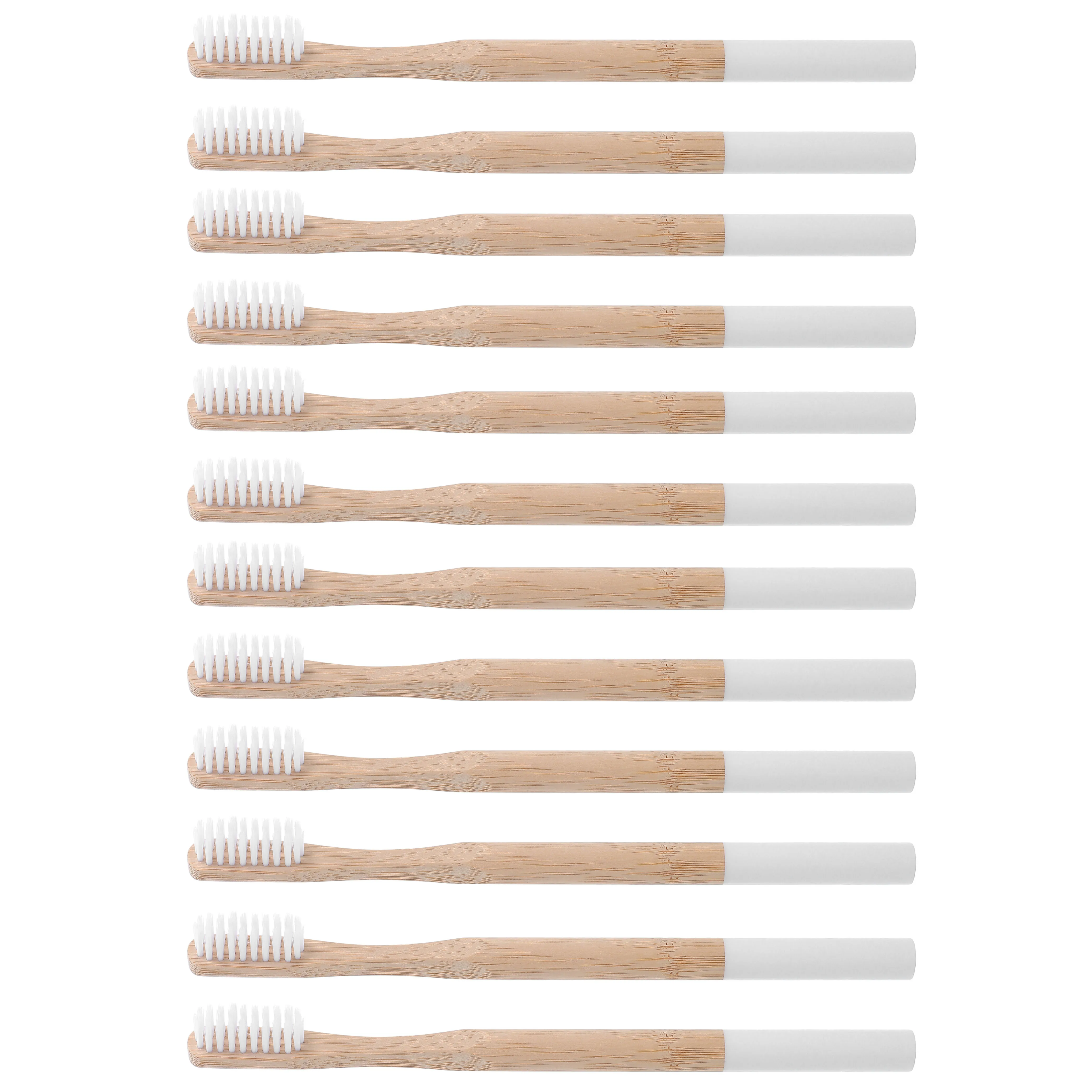 

12Pcs Bamboo Toothbrush Soft Bristles Bamboo Handle Adults Travel Camping Portable Tooth Brushes Travel Toothbrushes