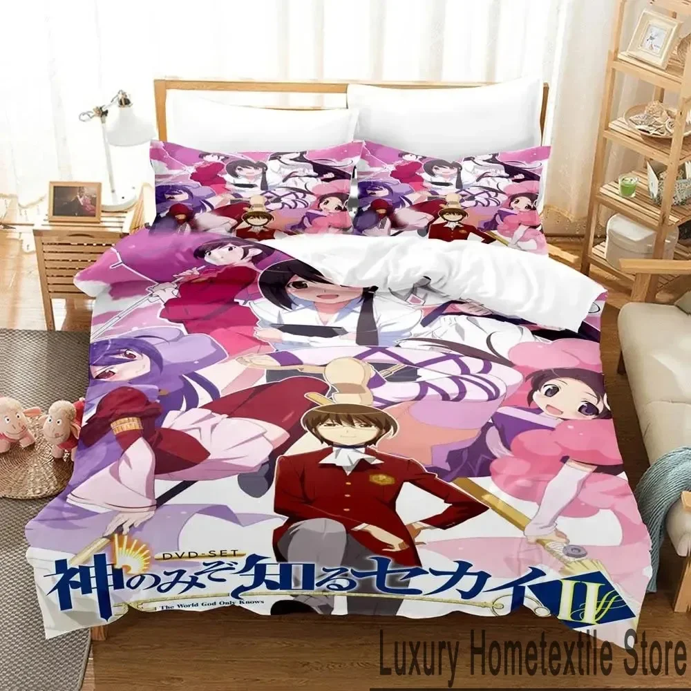 

3D Print Anime The World God Only Knows Bedding Set Boys Girls Twin Queen King Size Duvet Cover Pillowcase Bed boys Adult