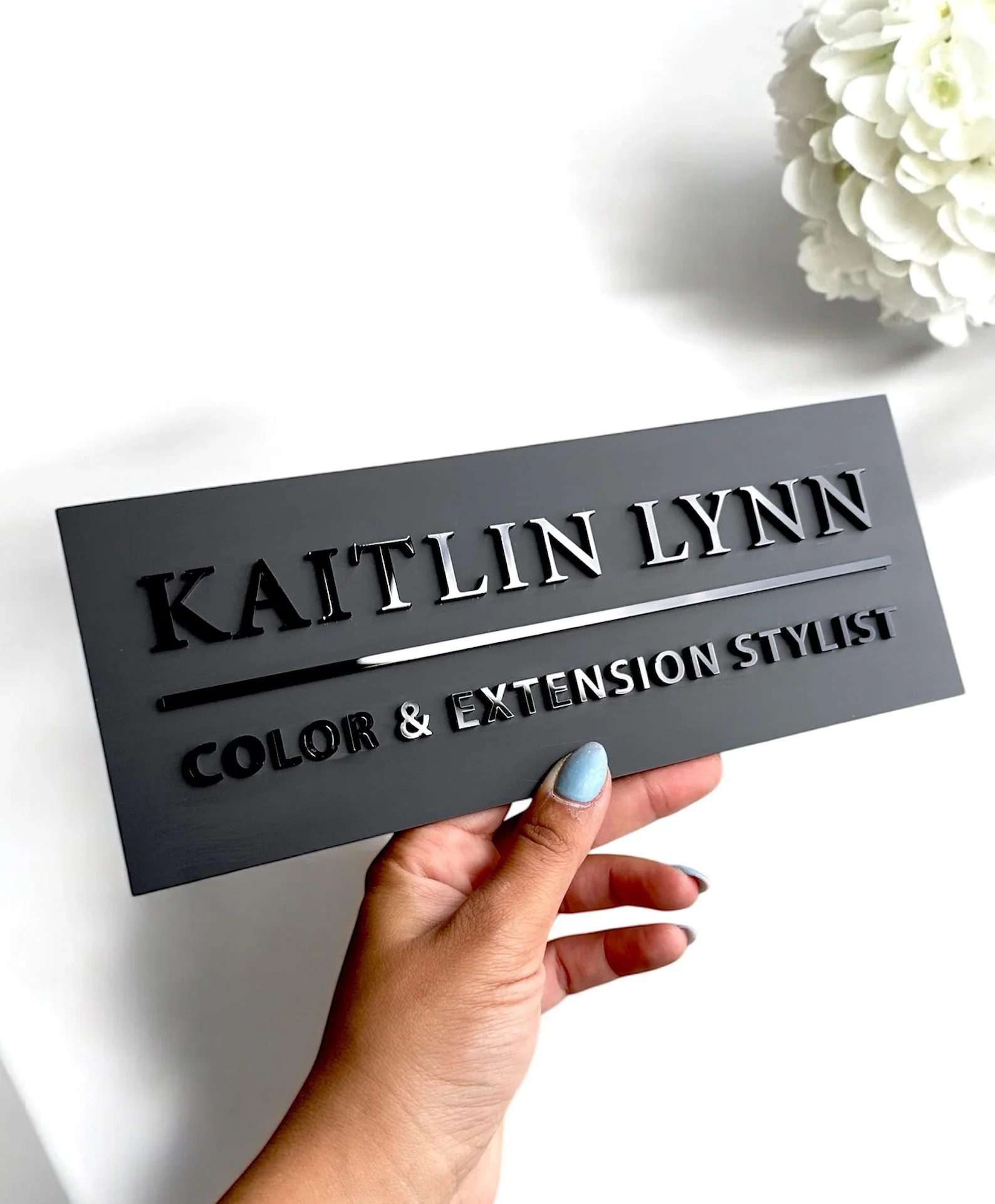 Custom Small Business Signage Acrylic Door Sign 3D Laser Cut Door ...