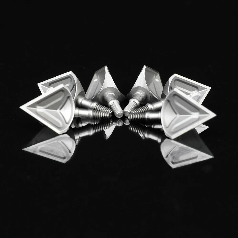 6pcs Arrowhead Broadhead 100grain Screw in Point Tips Archery Hunting Shooting Target Game Field Bow Arrow Accessories