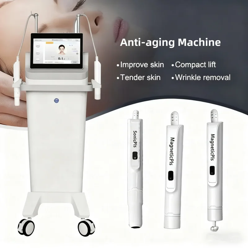 New Anti-aging RF Beauty Instrument Wrinkle Removal Skin Tightening Monopolar Whitening EMS Magnetic Face Lifting Salon Device