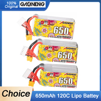 Gaoneng GNB 650mAh 2S 7.6V 3S 11.4V 4S 15.2V 5S 19.0V 6S 22.8V  120C Lipo Battery With XT30 Plug for RC FPV Racing Drone