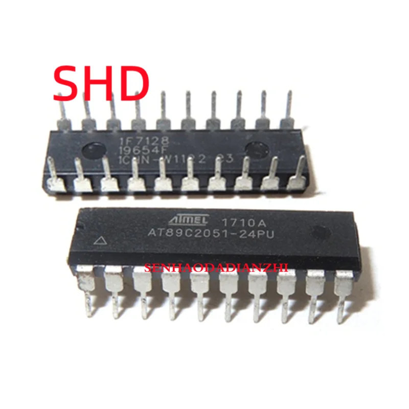 5pcs/lot AT89C2051-24PU AT89C2051-24SU AT89C2051 DIP-24  Microcontroller chip