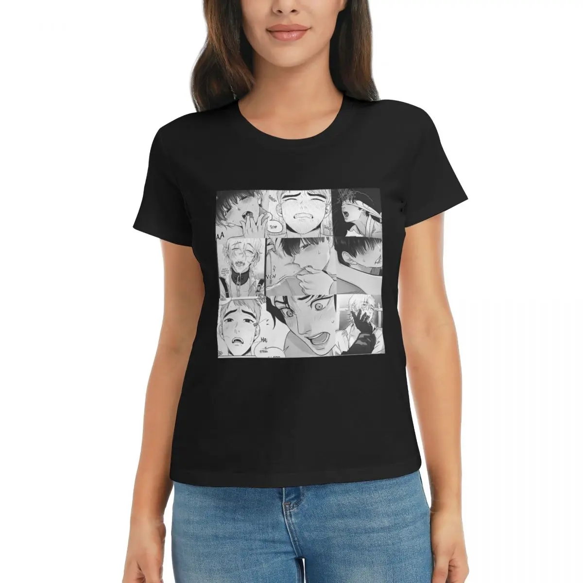 

Women T-Shirt The Good Yaoi Boys Summer Short Sleeve Tees Round Neck Cotton T Shirts Clothes Tops Streetwear