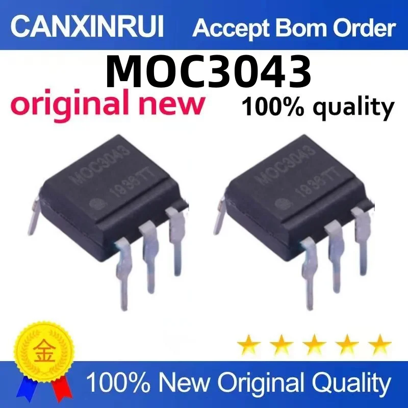 

（100 pieces）MOC3043 EL3043 TRIAC Driver Optocoupler In-Line DIP6