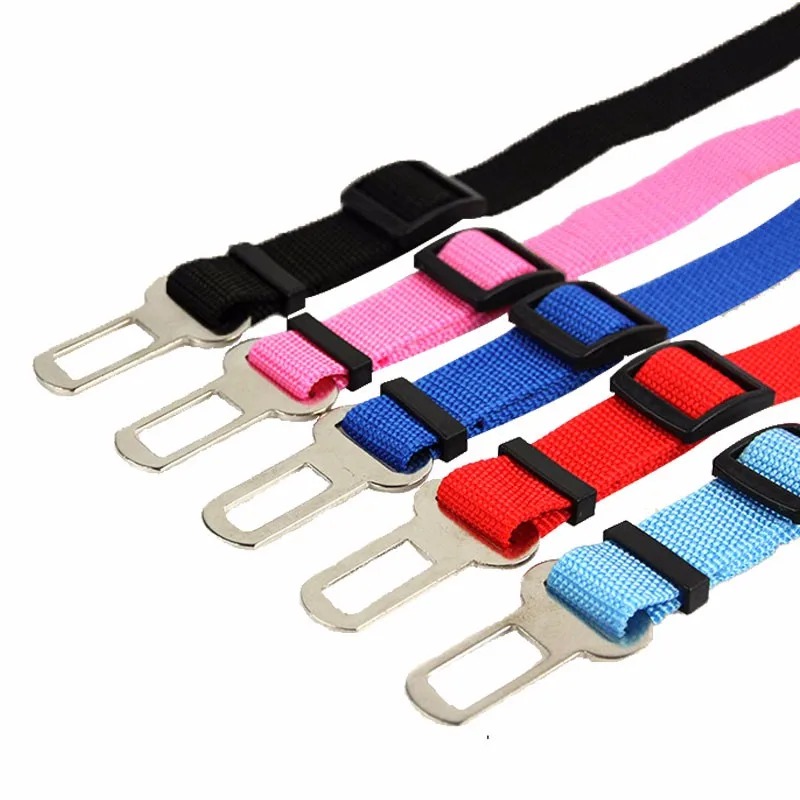 100pcs Pet Dog Cat Car Seat Belt Adjustable Harness Seatbelt Lead Leash for Small Medium Dogs Travel Clip Pet Supplies