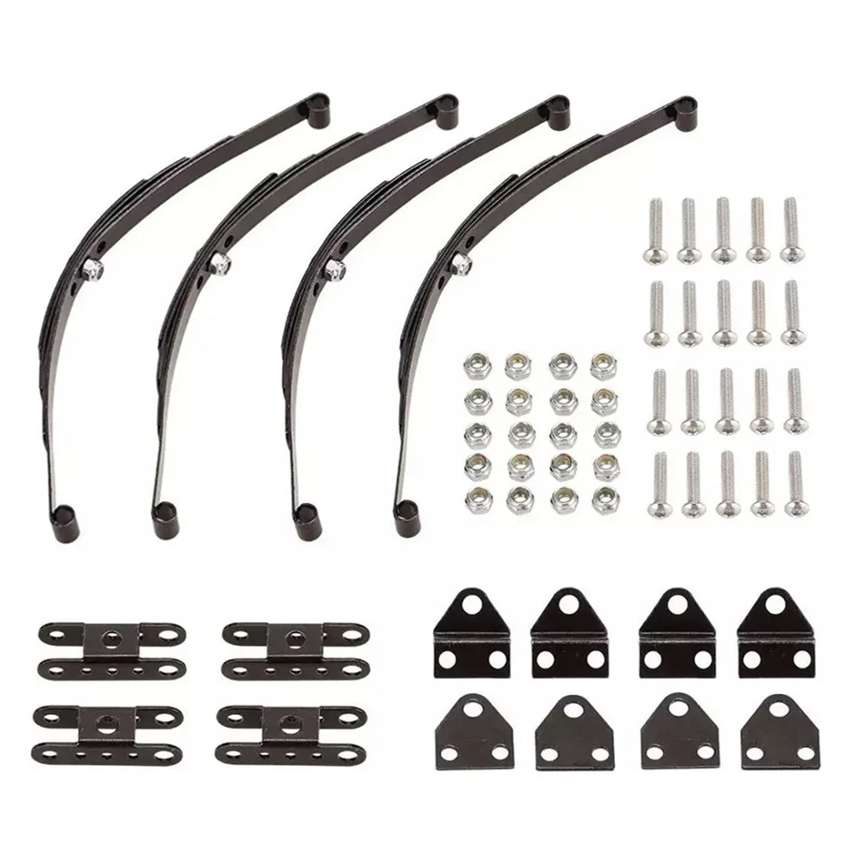 4 set Hard Leaf Spring Suspension Stainless Steel Bar for 1/10 Crawler Car Axial SCX10 F350 RC4WD D90 TF2 Tamiya Truck