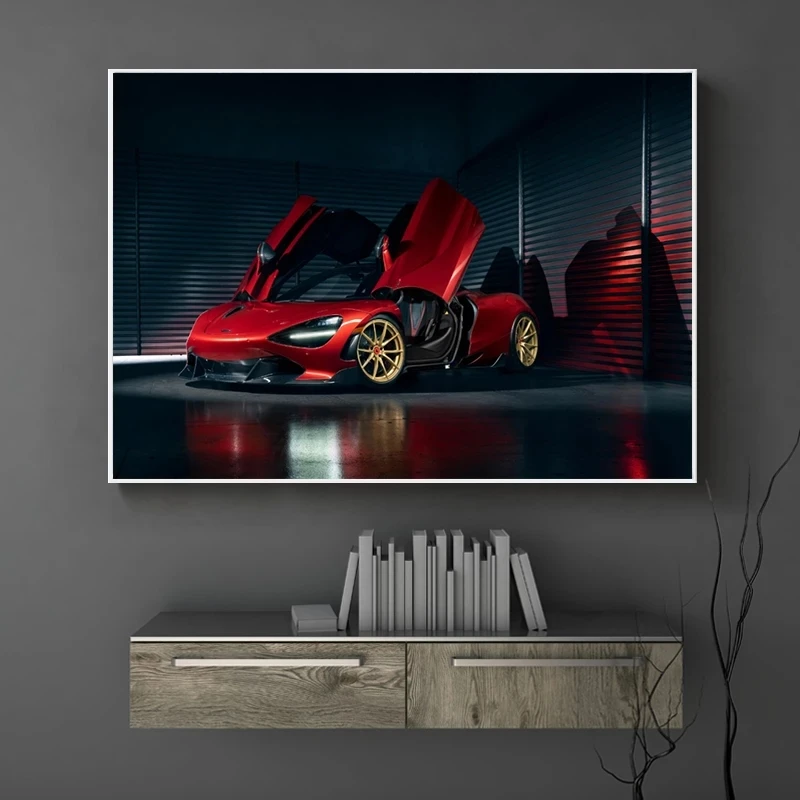 Pittura diamante moderna 5D Supercar di lusso Auto da corsa Vista posteriore Veicolo Diamante Ricamo Mosaico Trapano completo Soggiorno Decor