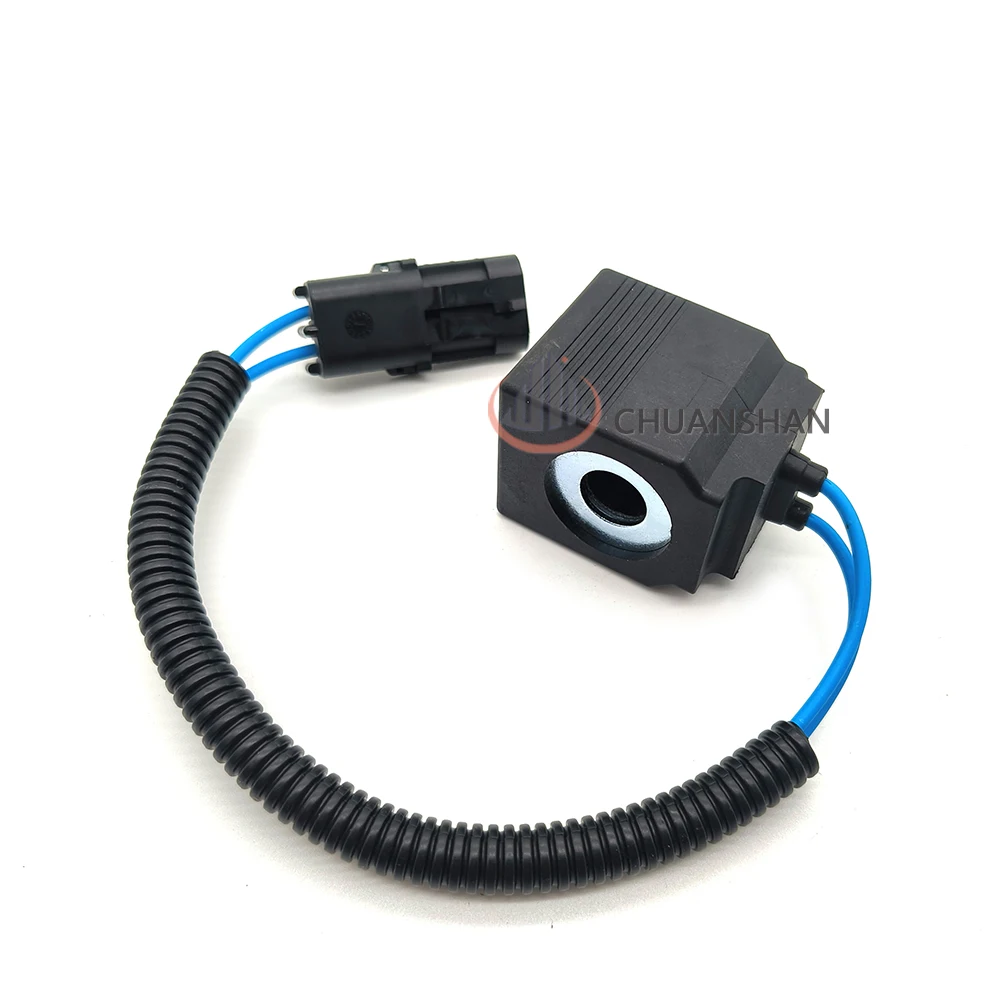 Construction Machinery Parts For  55C 60C 70 75-9-10 Pilot Safety Lock Solenoid Valve Coil Valve Core Valve Stem
