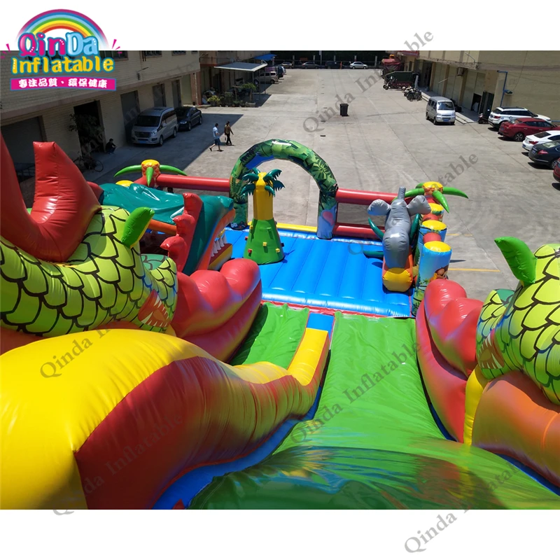 Castillo inflable grande de 17x11M para niños, castillo saltador, soplador de aire libre, casa inflable